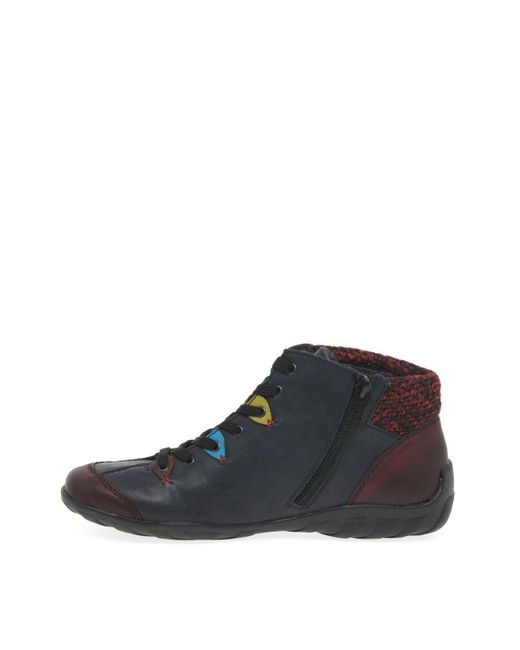 Rieker Blue 'josie' Casual Ankle Boots
