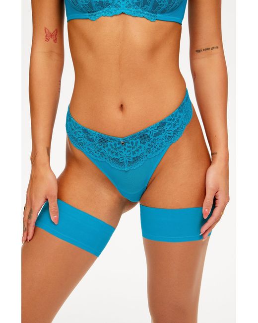 Ann Summers Blue Sexy Lace Planet Thong