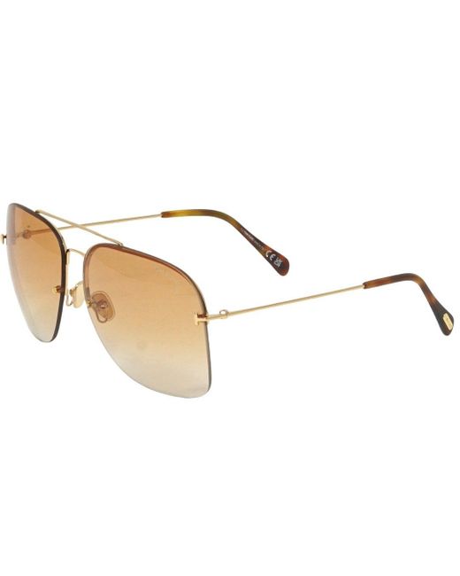 Tom Ford Brown Mackenzie-02 Ft0883 30f Gold Sunglasses for men