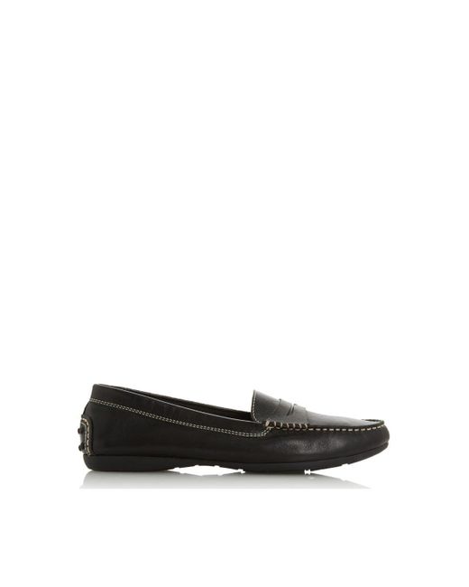Dune Black 'grover' Leather Loafers