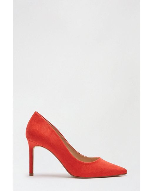 Dorothy Perkins Red Dash Pointed Court Shoe