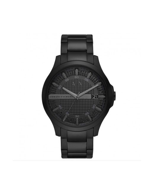 Armani Exchange Black Stainless Steel Fashion Analogue Quartz Watch - Ax2427 for men