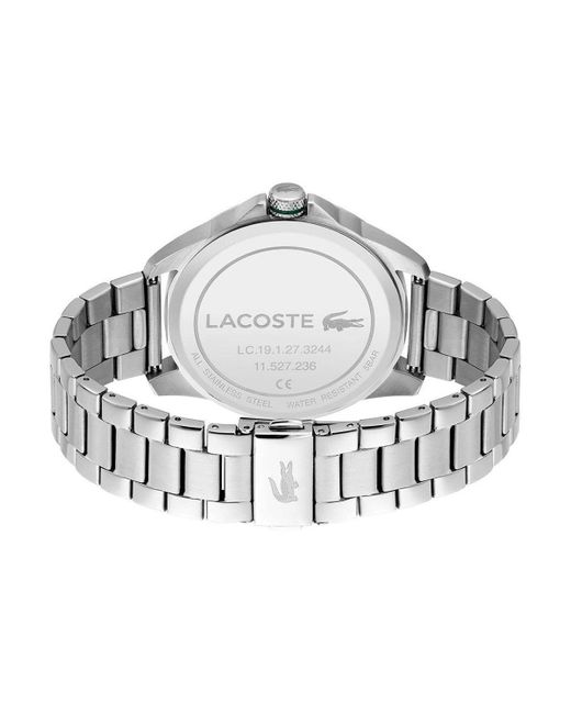 Lacoste Black Le Croc Stainless Steel Fashion Analogue Quartz Watch - 2011131 for men