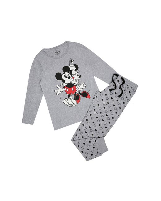 Disney Blue Mickey & Minnie Mouse Hugs Cotton Sleep Set