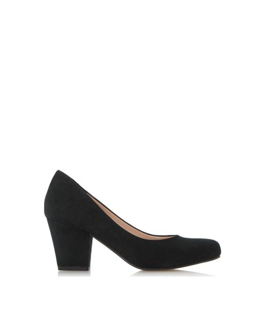 Dune Black 'anthea' Suede Court Shoes