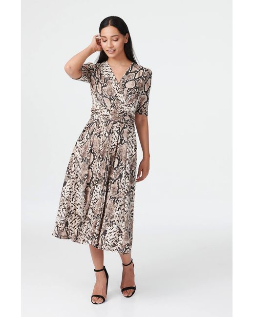Snake print shop formal dress