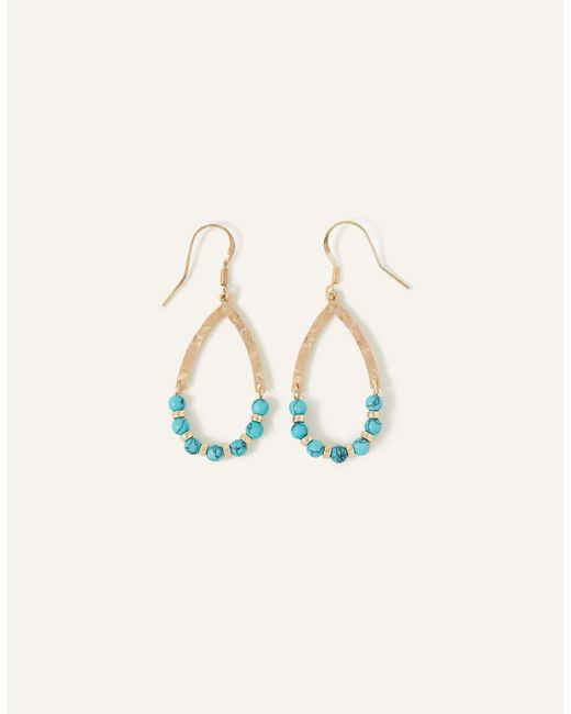 Beaded teardrop deals earrings