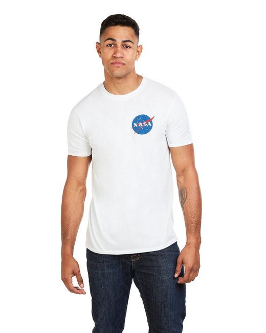 NASA White Core Logo Cotton T-shirt for men
