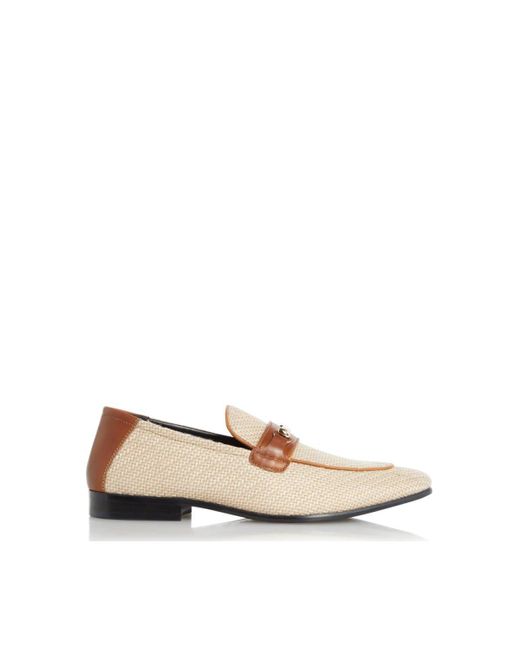 Dune White 'suns' Suede Loafers for men