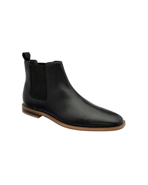 Frank Wright Black 'armstrong' Leather Chelsea Boot for men