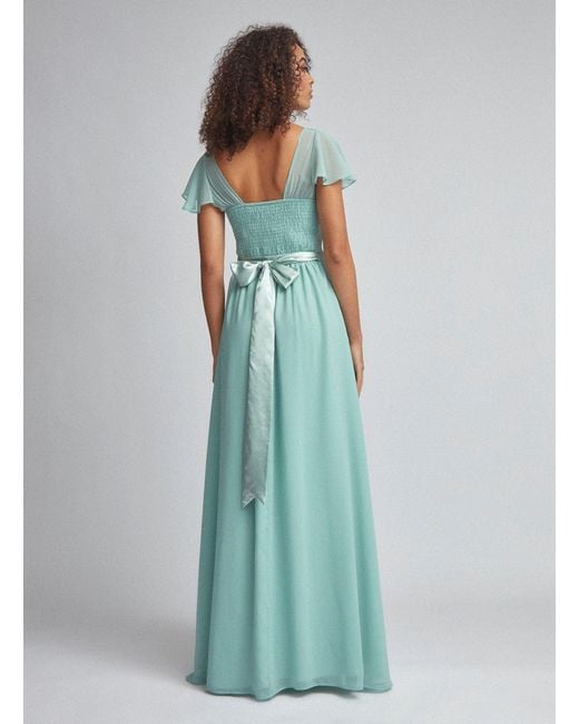 Dorothy Perkins Blue Tall Riley Green Ruffle Maxi Dress