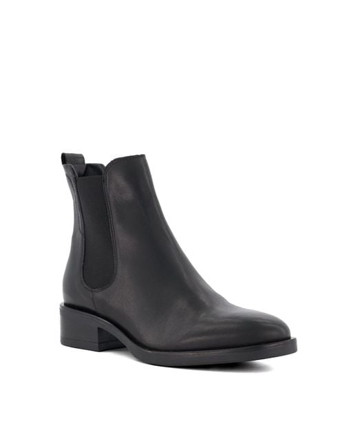 Dune Black 'panoramic' Leather Chelsea Boots