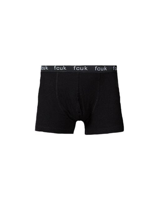 French Connection Black 5 Pack Cotton Boxers for men