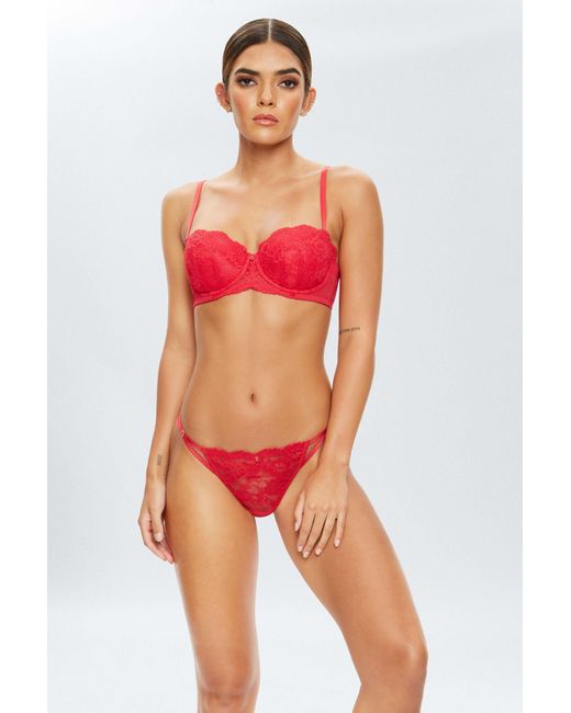 Ann Summers Red Sexy Lace Planet Plunge Bra