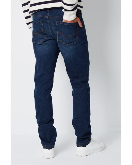 Threadbare Blue 'islington' Slim Fit Jeans With Stretch for men