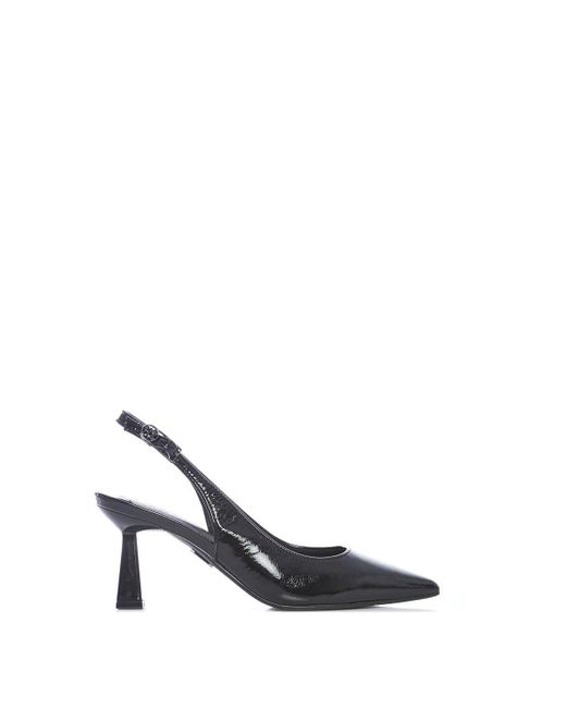 Moda In Pelle White 'sairah' Patent Leather Court Shoes