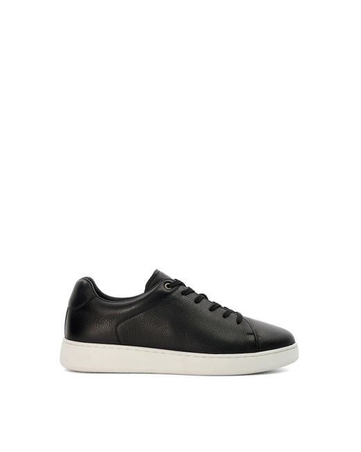 Dune Black 'theons' Leather Trainers for men