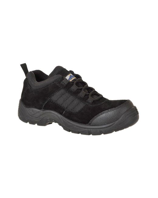 Portwest Black Trouper Cow Suede Compositelite Safety Shoes for men
