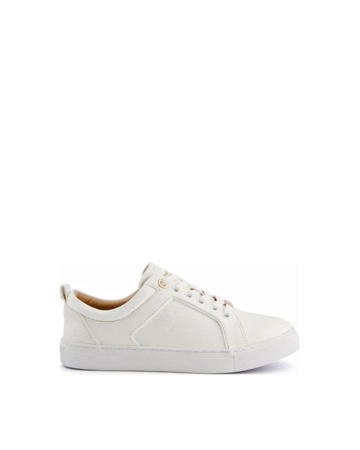Dune White Wide Fit 'estee' Trainers