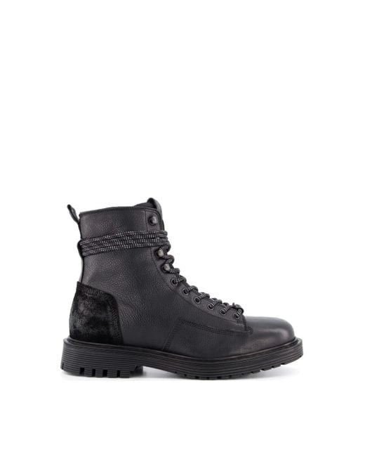 Dune Black 'chasers' Leather Walking Boots for men