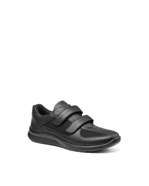 Hotter Black 'power' Washable Shoe for men