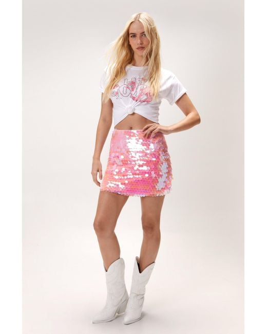 Nasty Gal Last Rodeo Pink Graphic T-shirt
