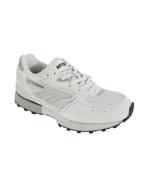 Hi-tec White Silver Shadow Trainer Trainers Sports