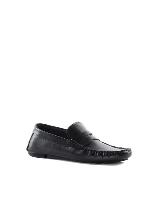 Dune Black 'brantley' Leather Loafers for men