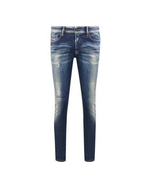DIESEL Sleenker-x R097l Blue Jeans for men
