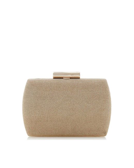 Dune Natural 'brights' Leather Clutch