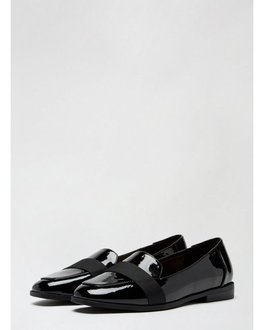 Dorothy Perkins Wide Fit Lama Black Loafers