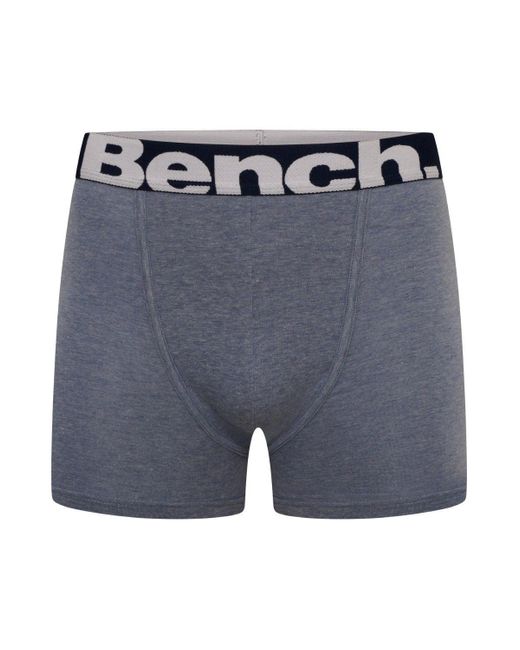 Bench Blue 7 Pack 'keating' Cotton Rich Boxers for men