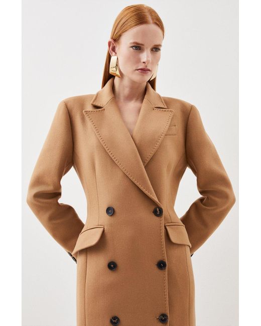 Fitted camel coat cheap