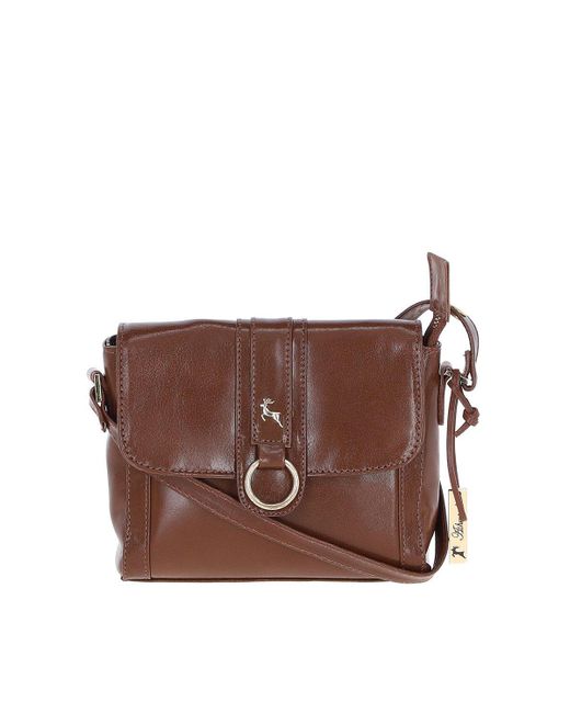 Ashwood Leather Brown Vegetable Tanned Leather Cross Body Bag
