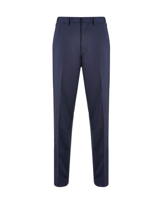 Burton Blue Plus And Tall Navy Tailored Fit Suit Trousers for men