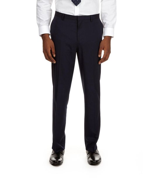 Burton Blue Tailored Fit Essential Navy Suit Trouser for men