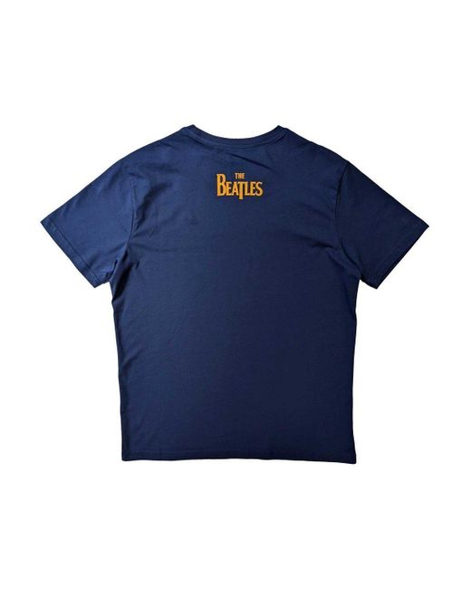 The Beatles Blue When I ́m Sixty Four Back Print Cotton T-shirt for men