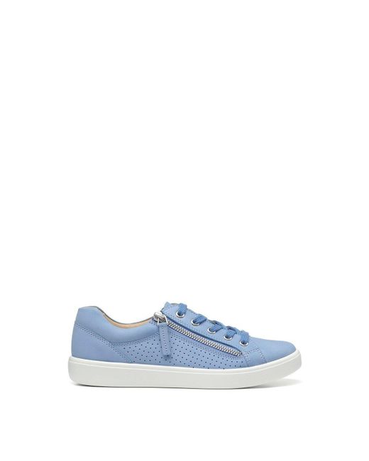 Hotter Blue Wide Fit 'chase' Deck Trainers