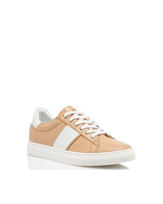 Dune White 'eliss' Leather Trainers