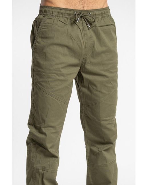 Tokyo Laundry Green Cotton Cuffed Trouser for men