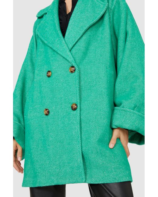 Principles green cheap coat