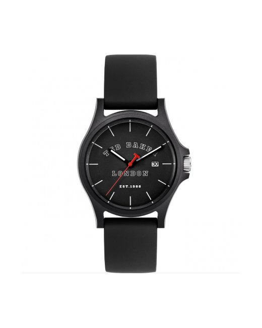 Ted Baker Black Irby Plastic/resin Fashion Analogue Quartz Watch - Bkpirs301 for men
