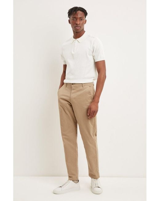 Burton Natural Tapered Fit Warm Stone Chino for men
