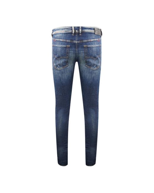 DIESEL Sleenker-x R097l Blue Jeans for men