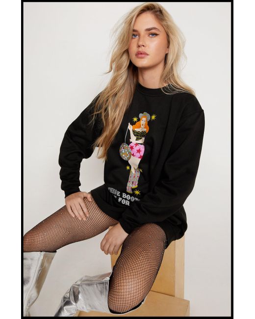 Nasty gal oversized sweatshirt Clearance