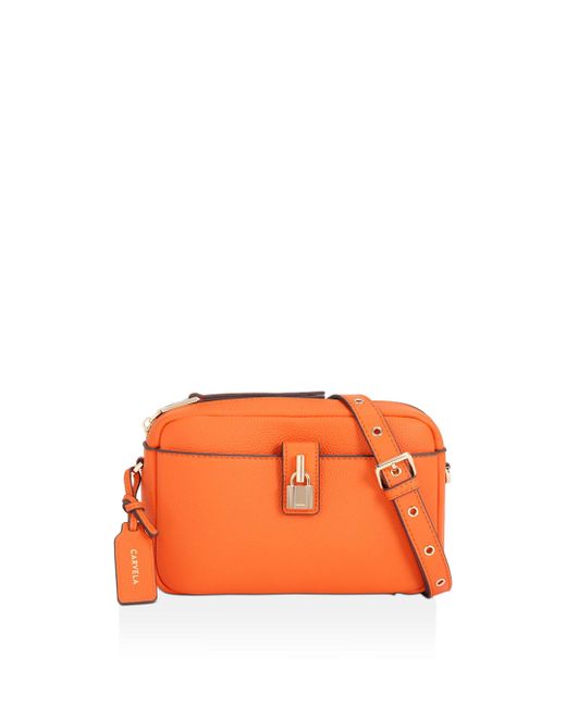 Carvela Kurt Geiger Orange 'henley Camera Bag' Leather