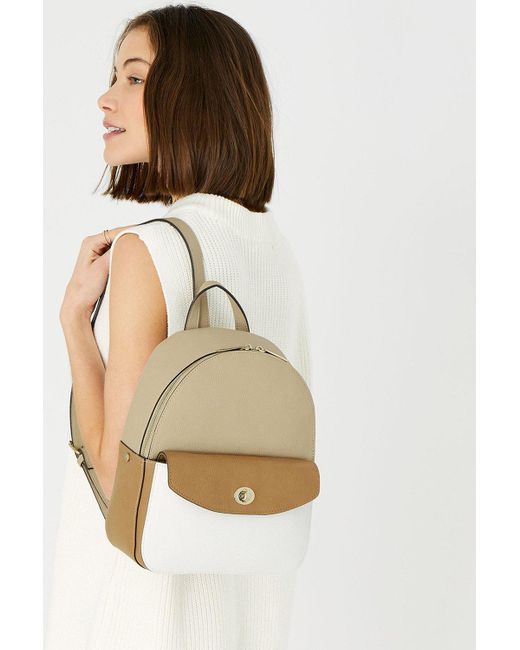 Accessorize Natural 'ricki' Small Backpack