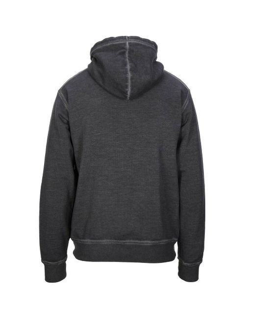 DSquared² Gray Cool Fit Milano Logo Grey Hoodie for men