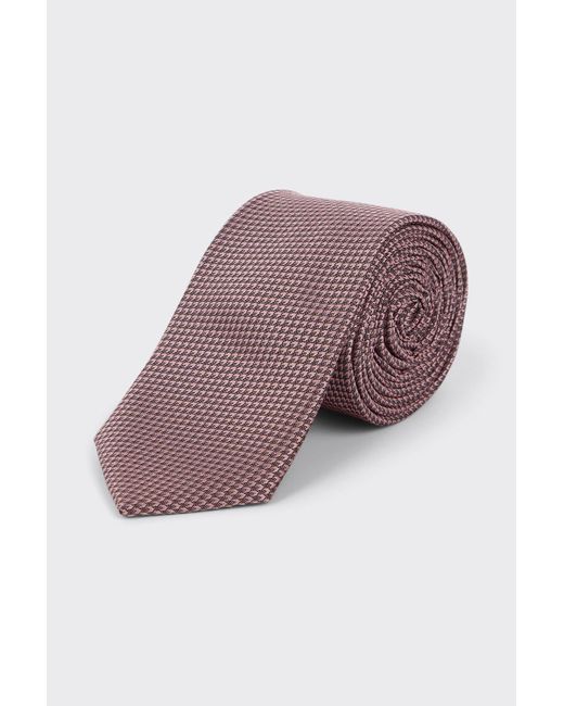 Burton Gray Pink Two Tone Textured Tie for men