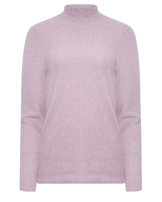 Long Tall Sally Purple Tall High Neck Knitted Top